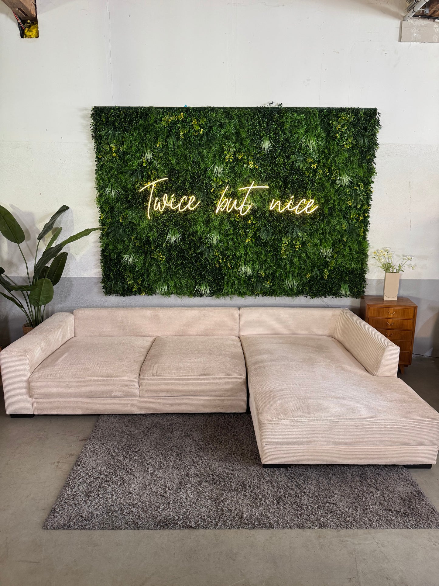 XXL Cord Ecksofa