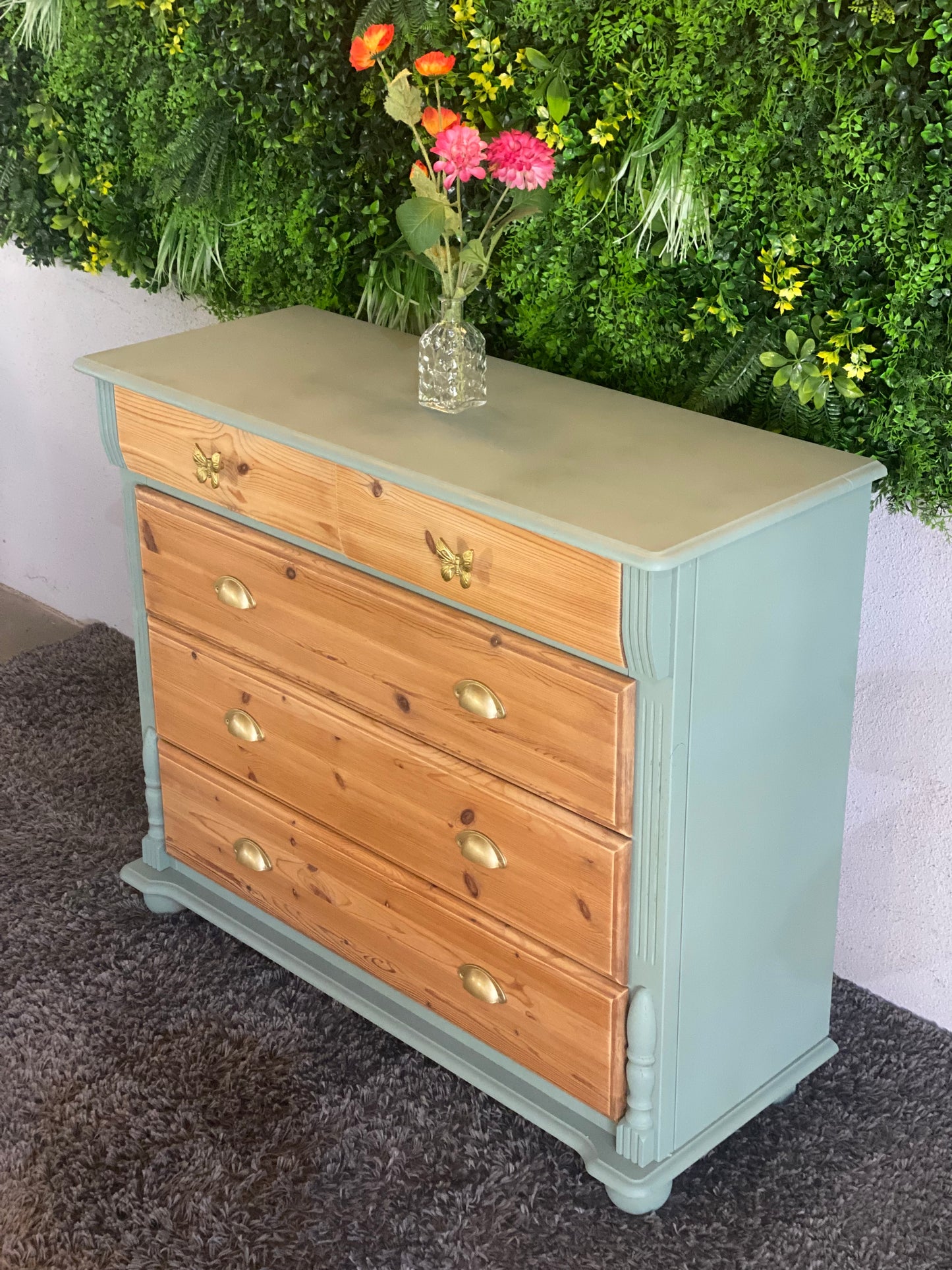 MASSIVHOLZ upcycling Kommode/Kleiderschrank/Schrank Vintage shic