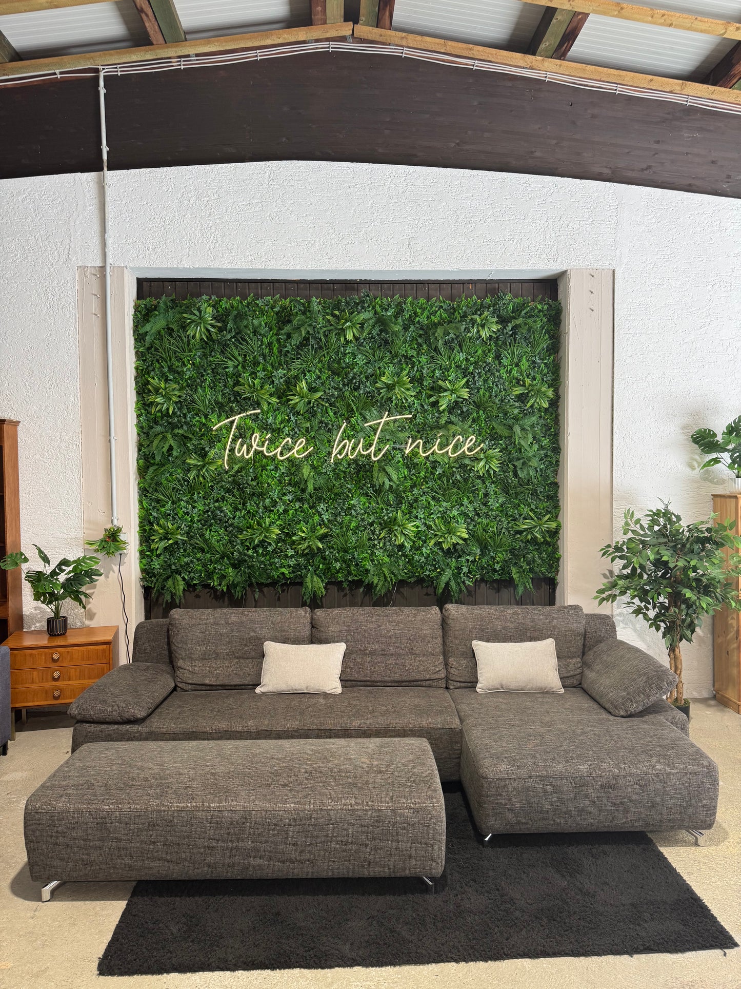Musterring Ecksofa mit Hocker