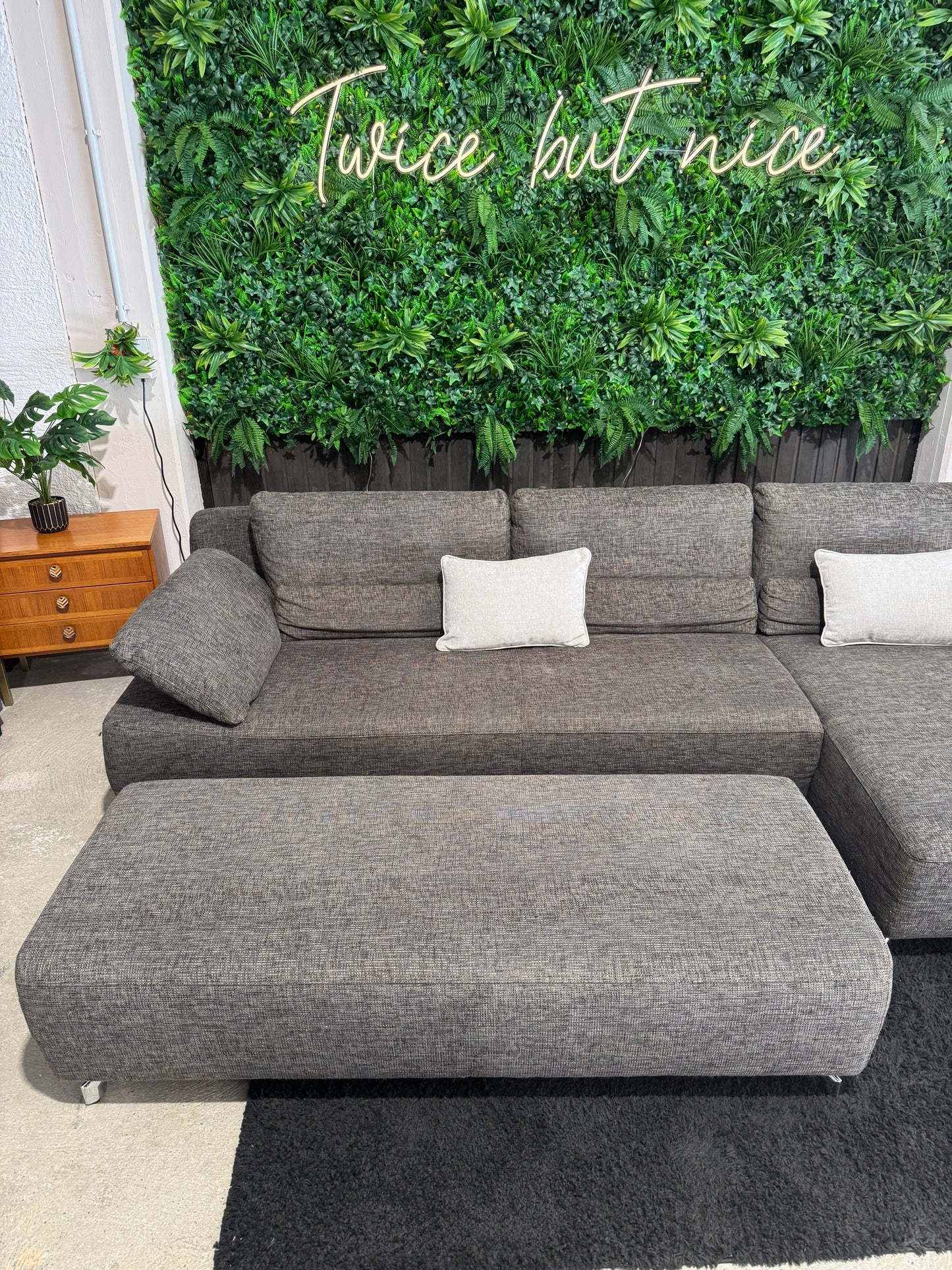 Musterring Ecksofa mit Hocker