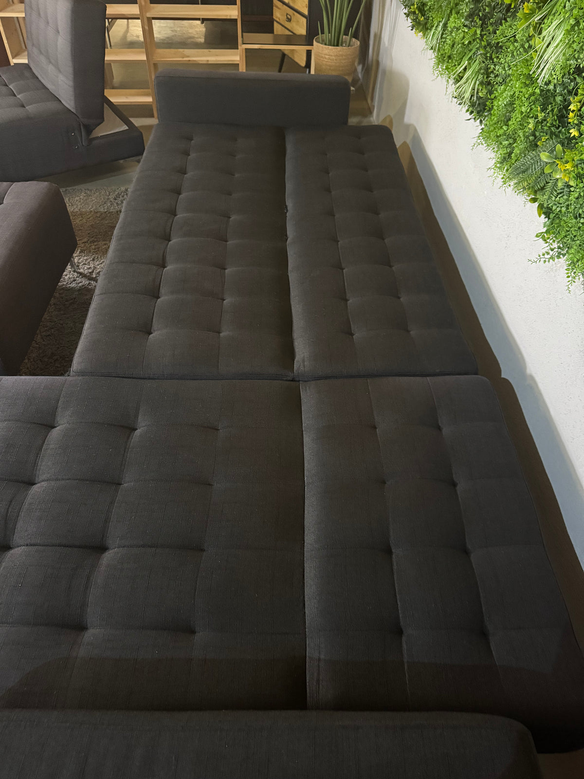 Schlafsofa mit Sitzhocker