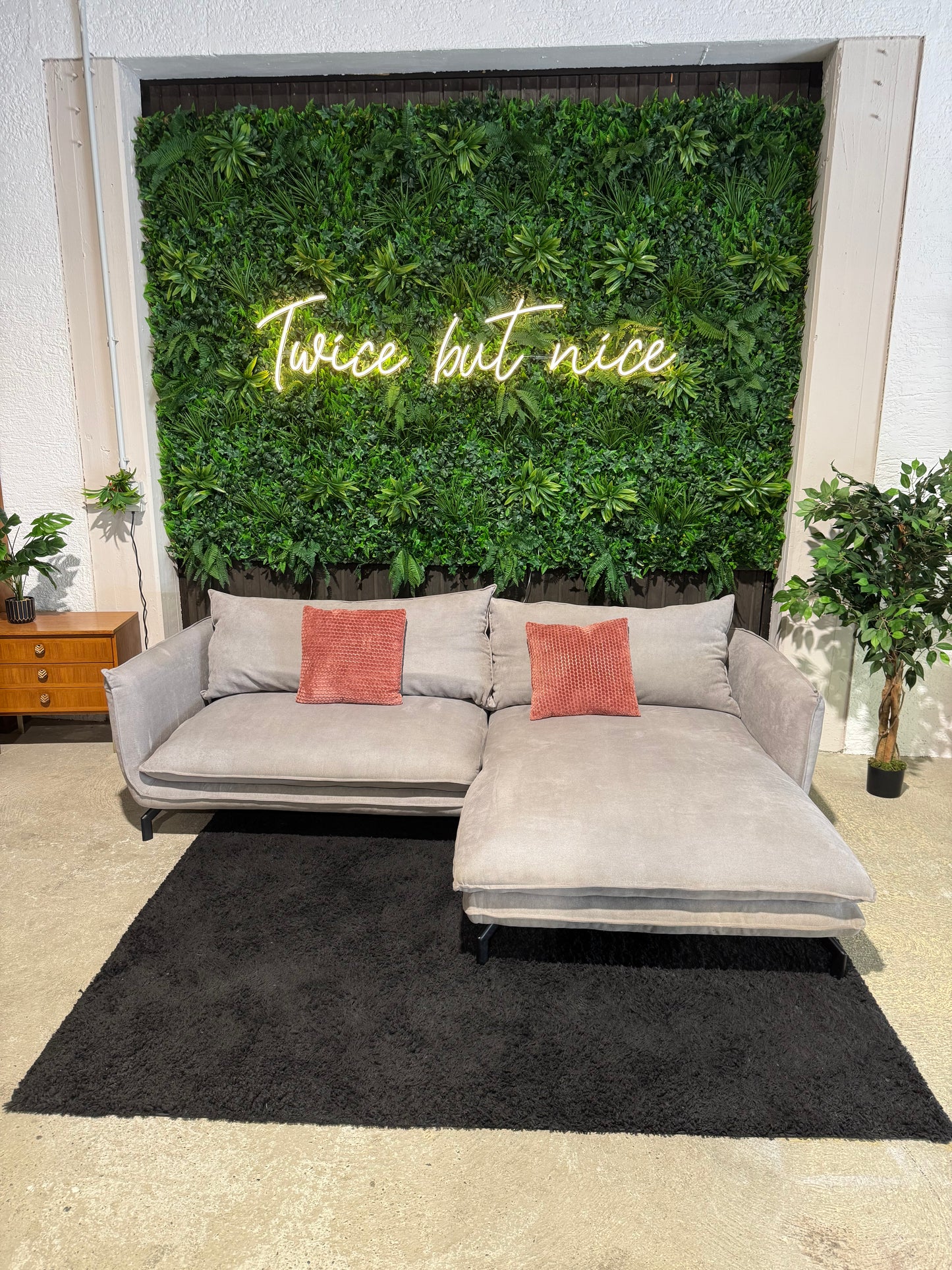 hellgraues Ecksofa