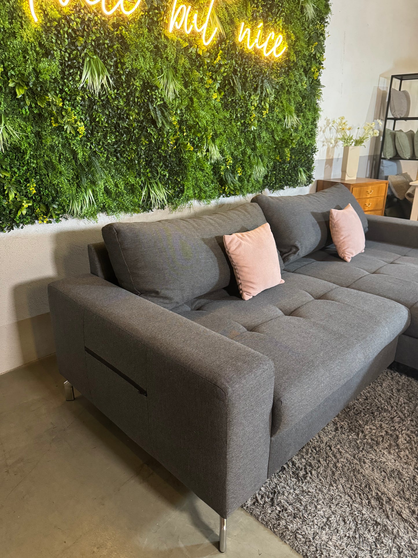 USB Ecksofa mit Schlaffunktion