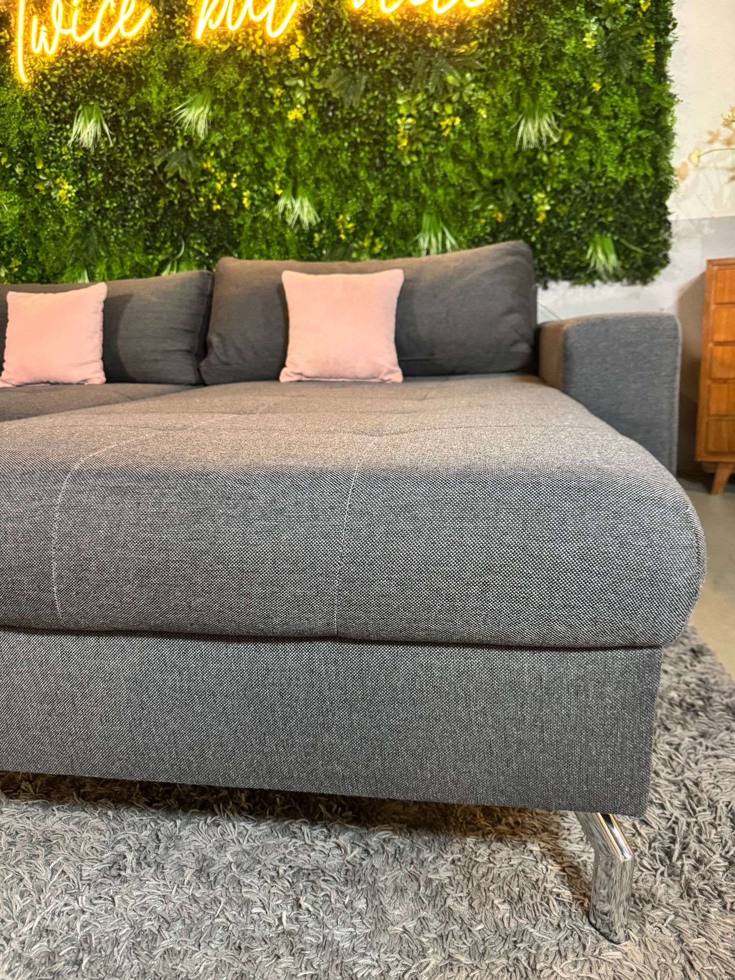 USB Ecksofa mit Schlaffunktion