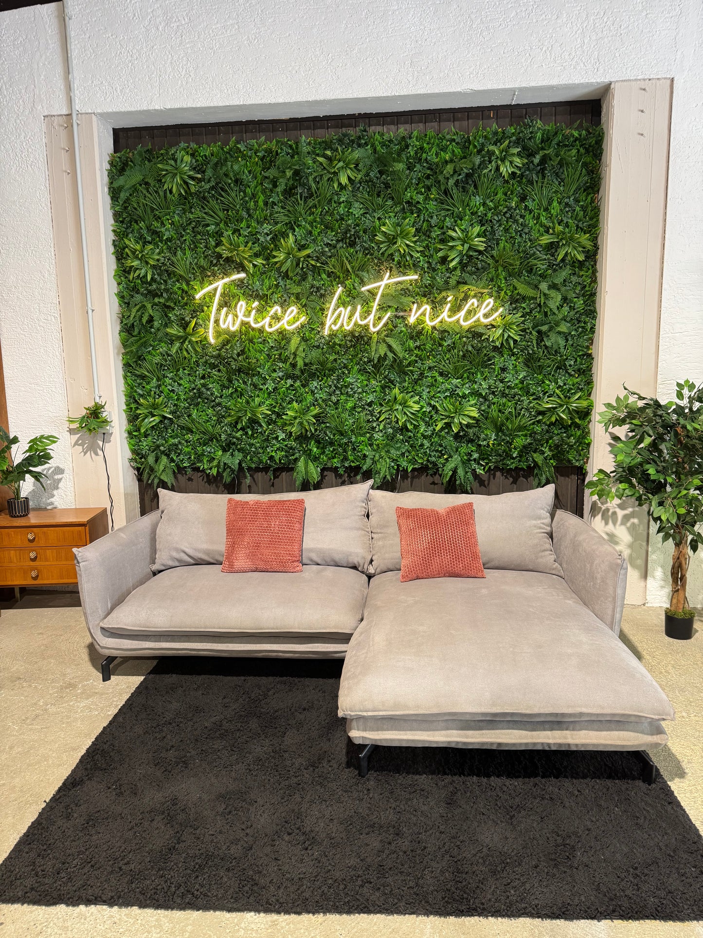 hellgraues Ecksofa