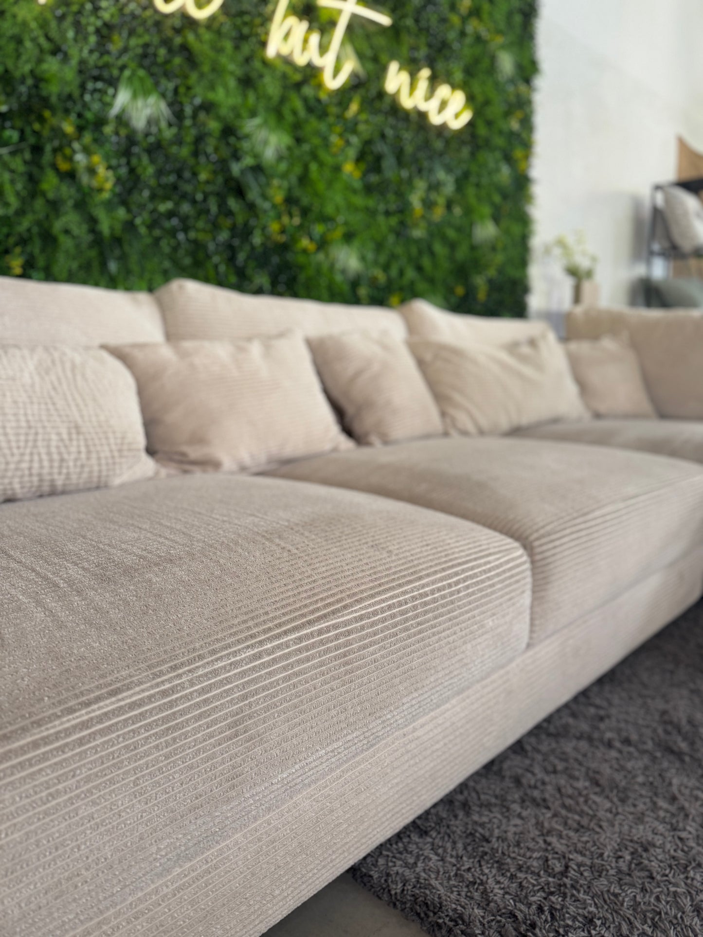 XXL Cord Ecksofa