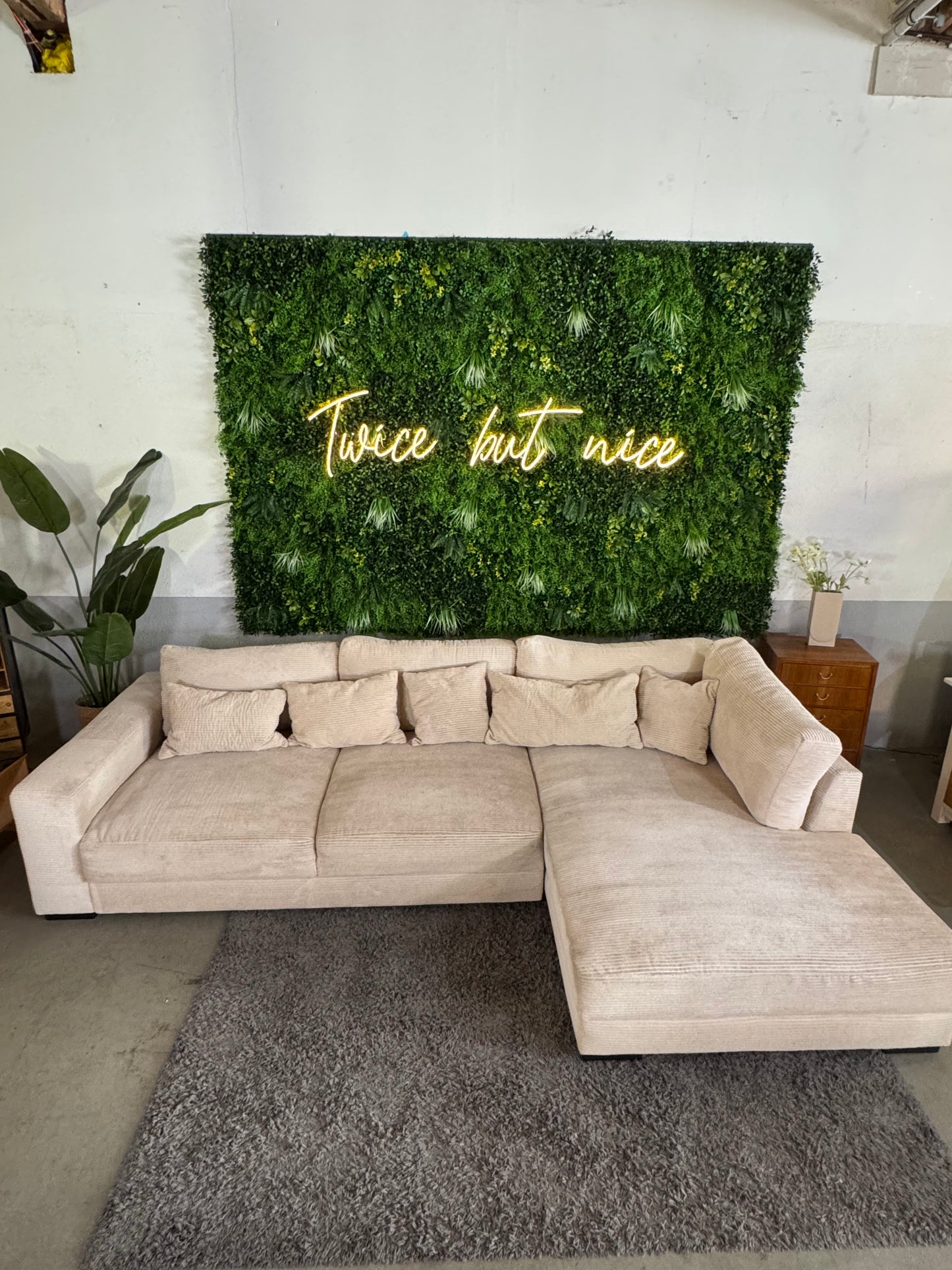 XXL Cord Ecksofa