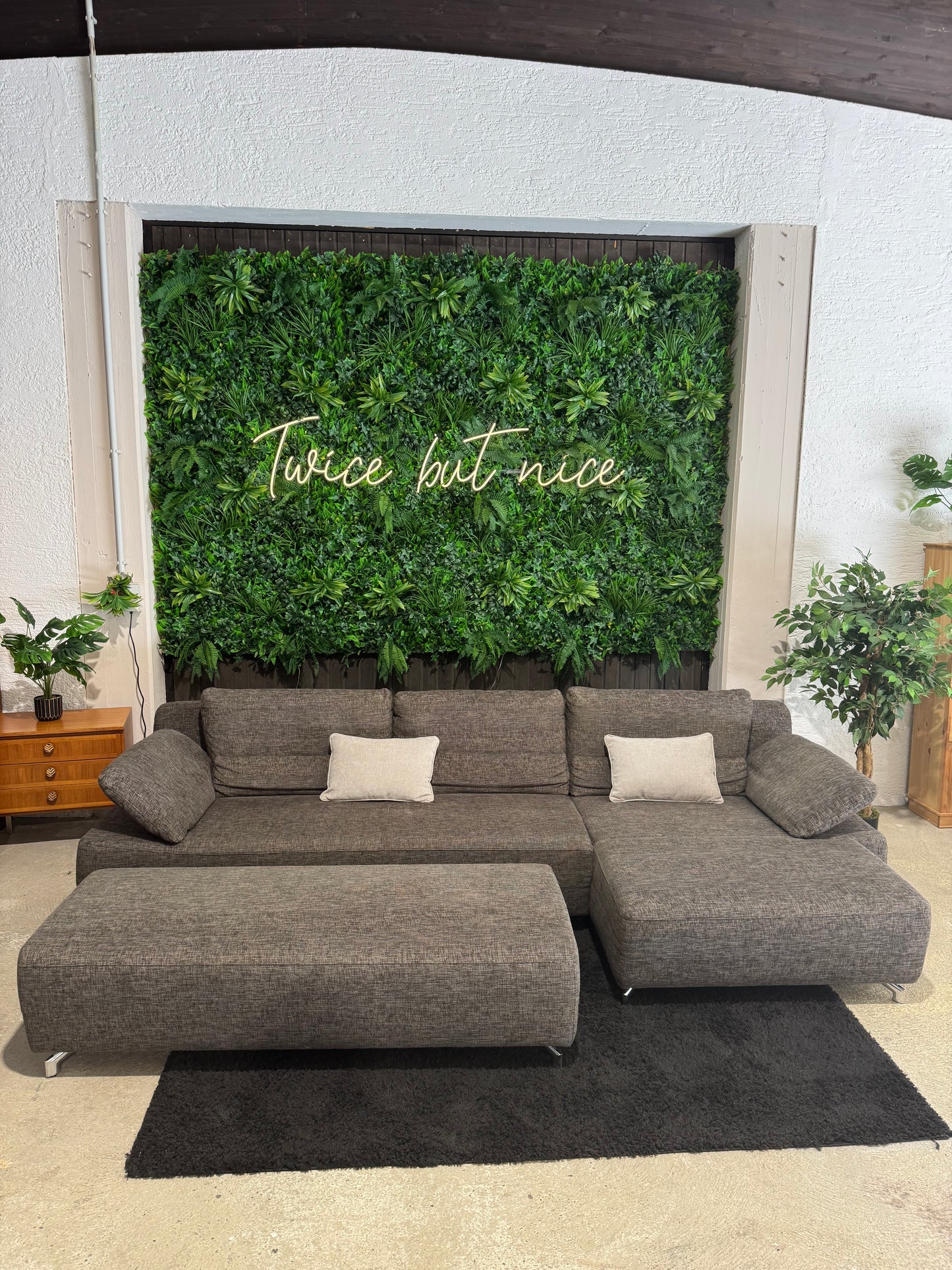 Musterring Ecksofa mit Hocker