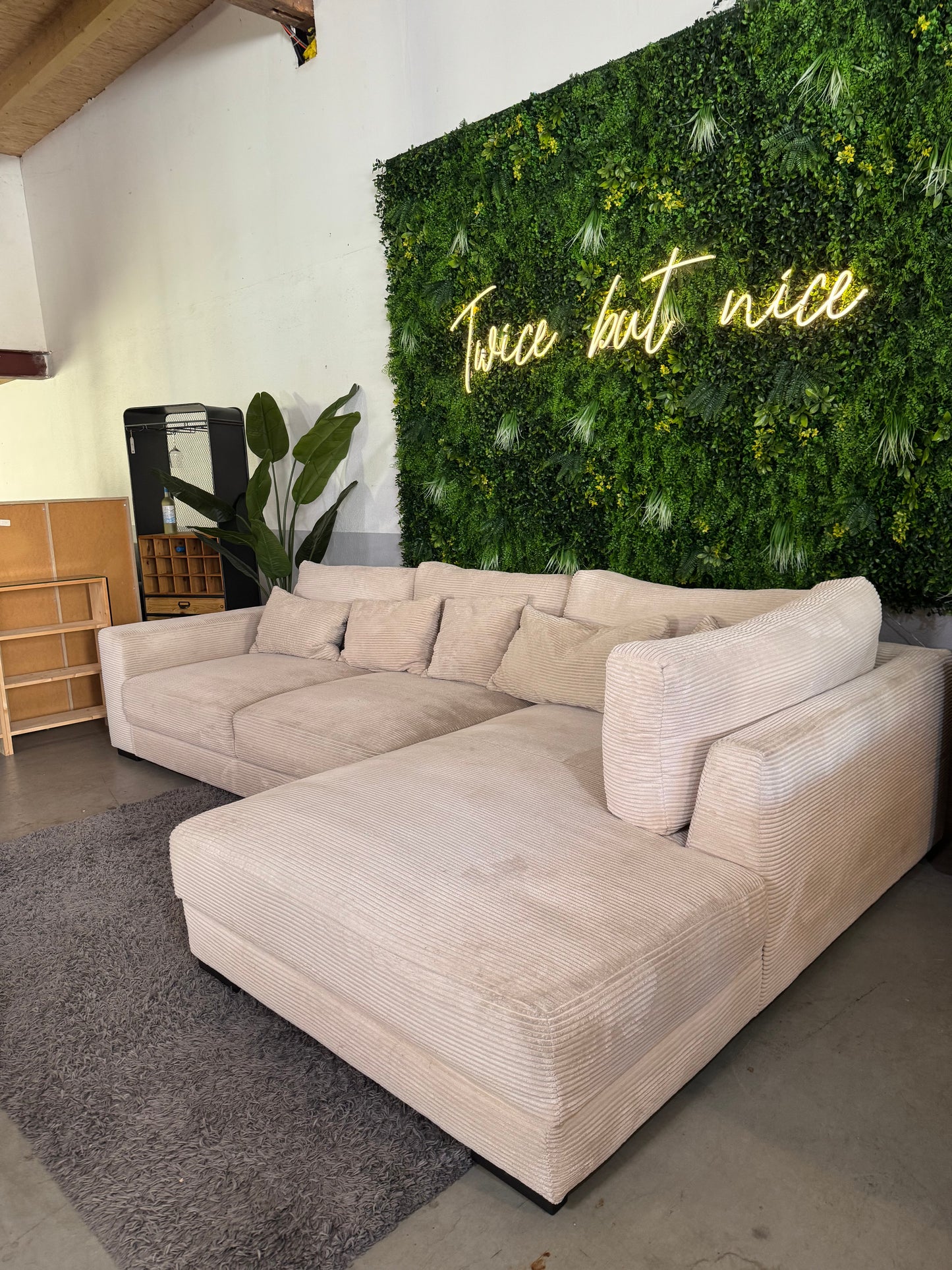 XXL Cord Ecksofa
