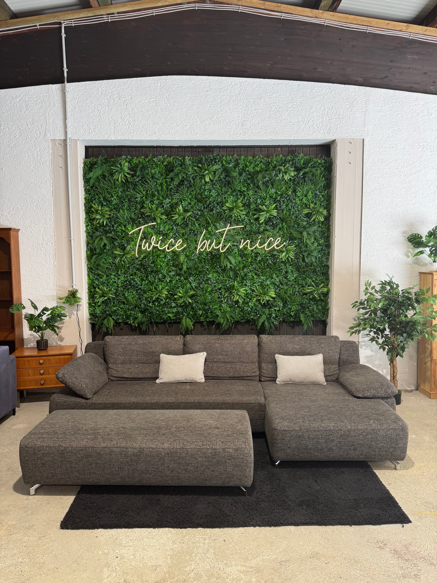 Musterring Ecksofa mit Hocker
