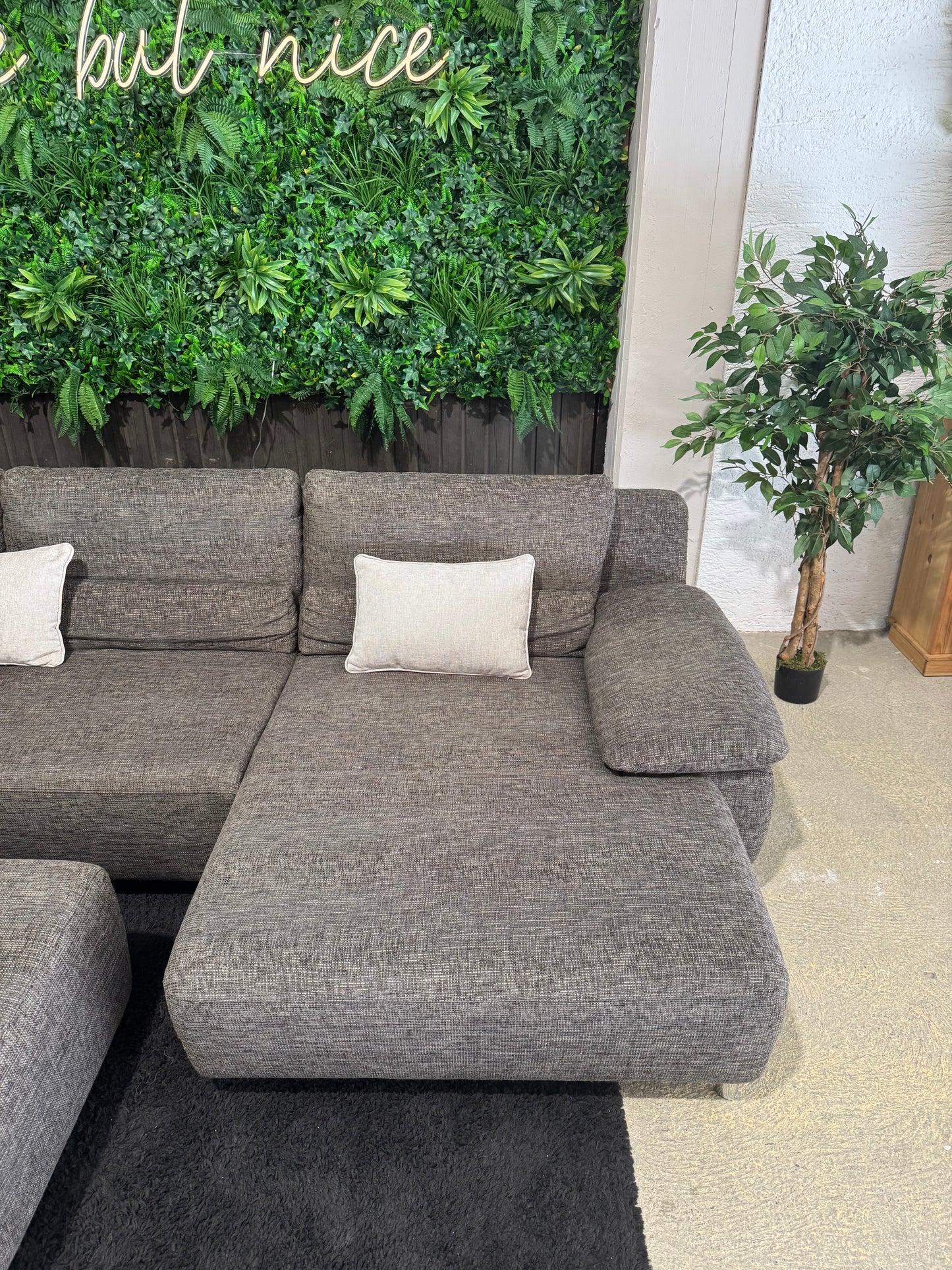 Musterring Ecksofa mit Hocker