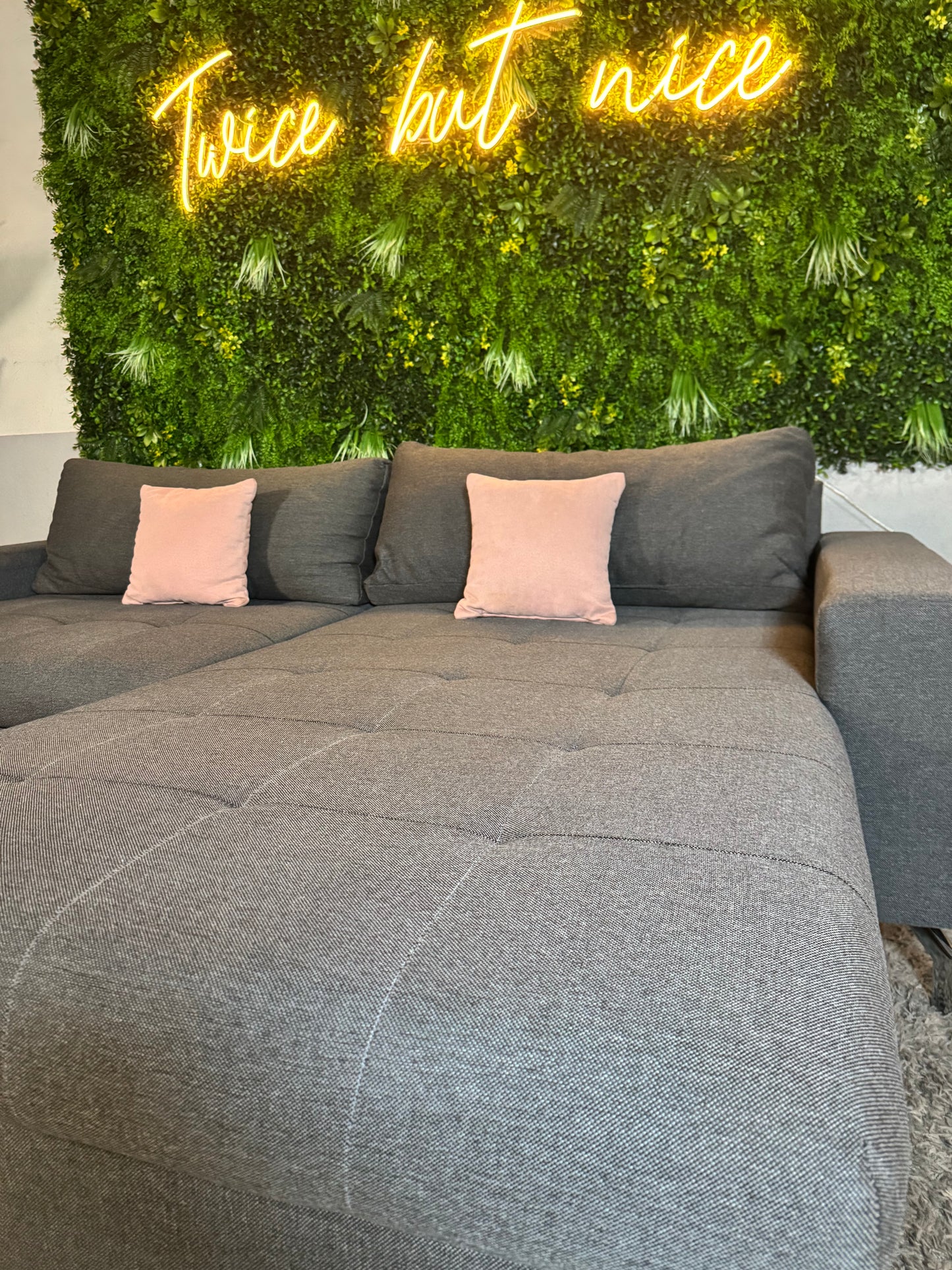 USB Ecksofa mit Schlaffunktion