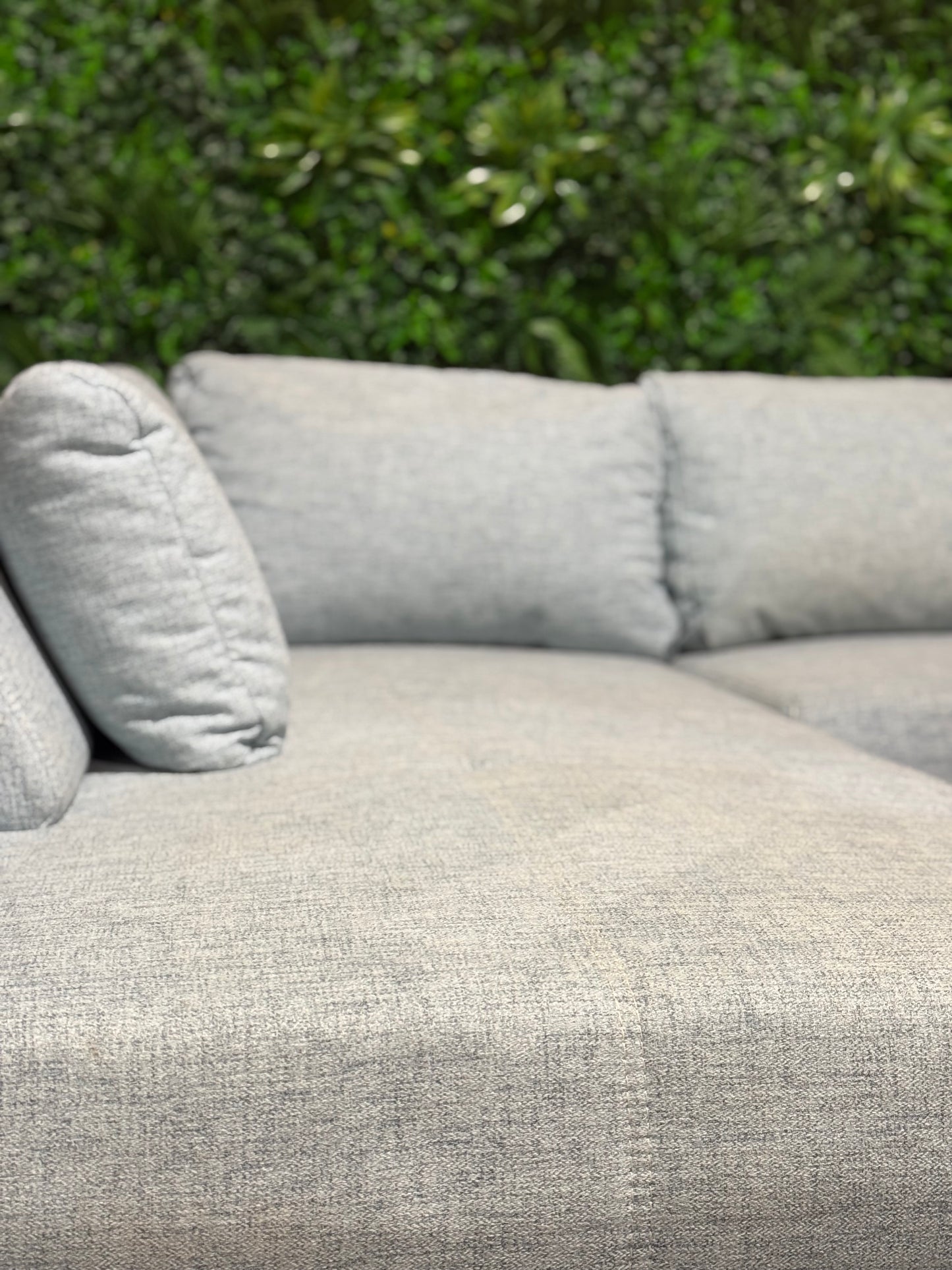Ecksofa/Schlafsofa hellblau