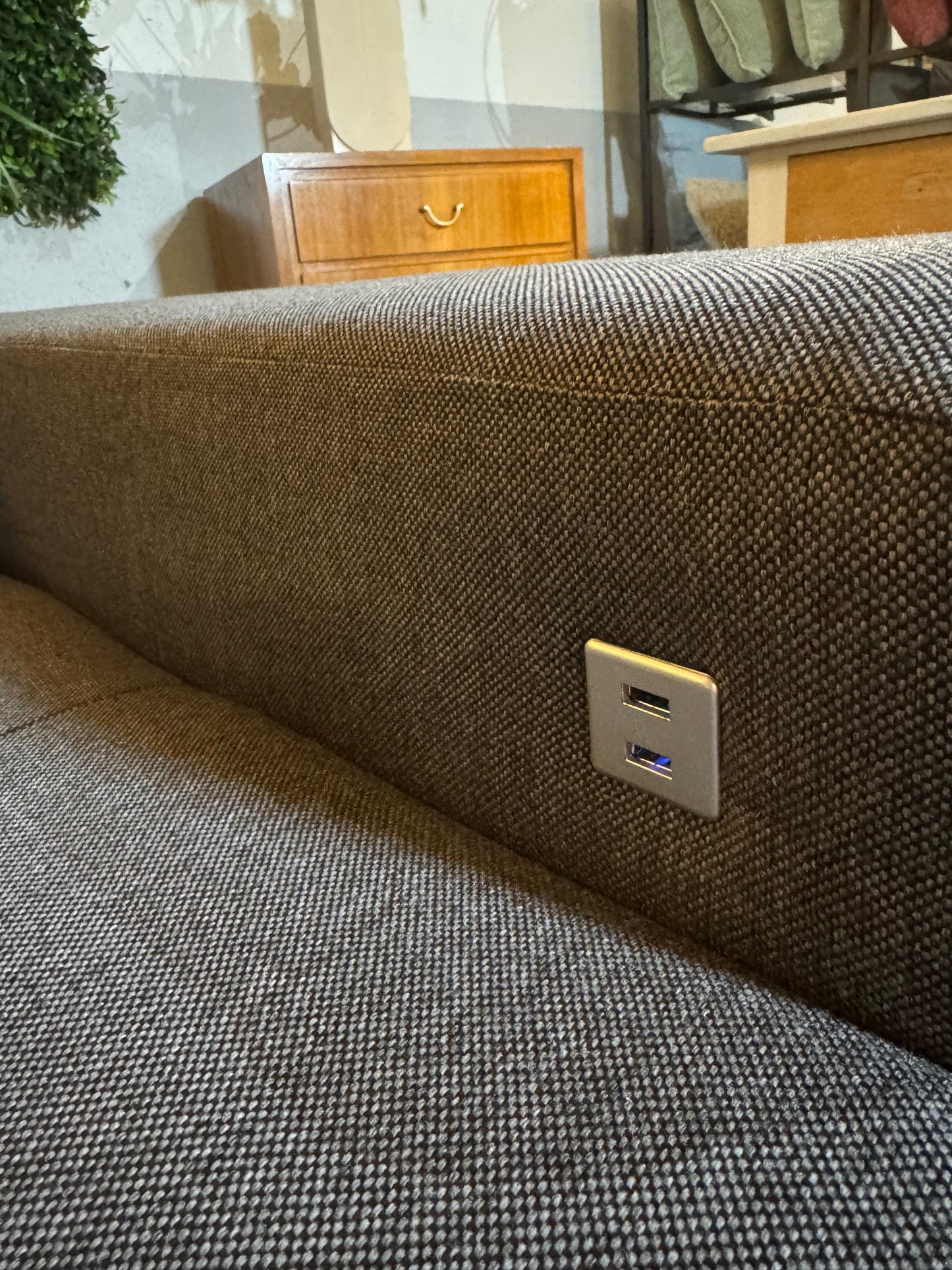 USB Ecksofa mit Schlaffunktion