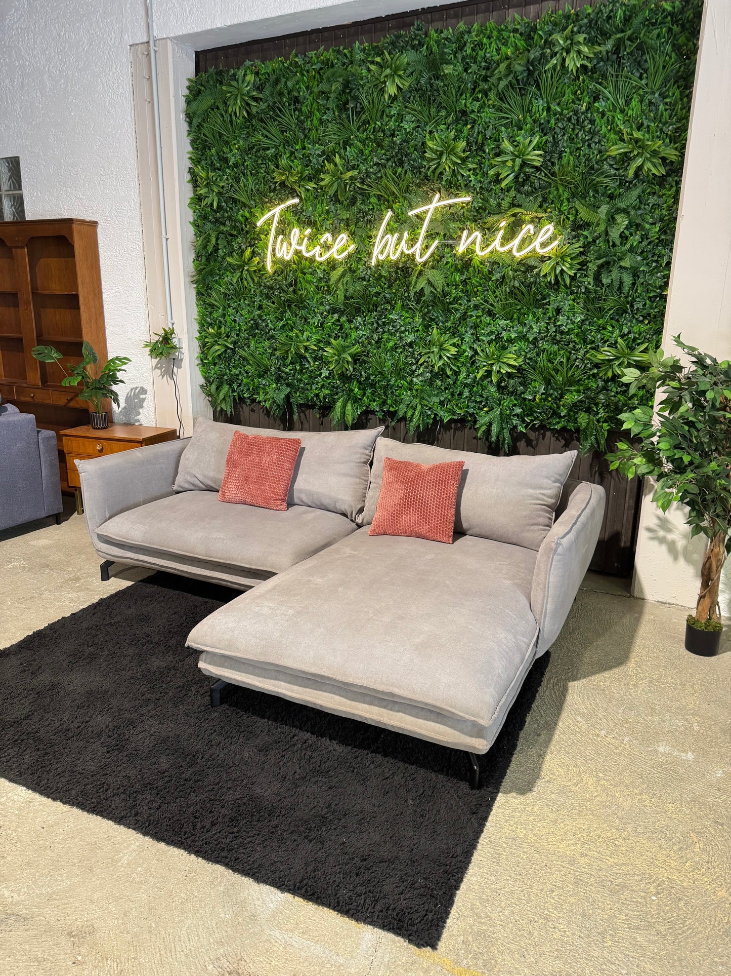 hellgraues Ecksofa
