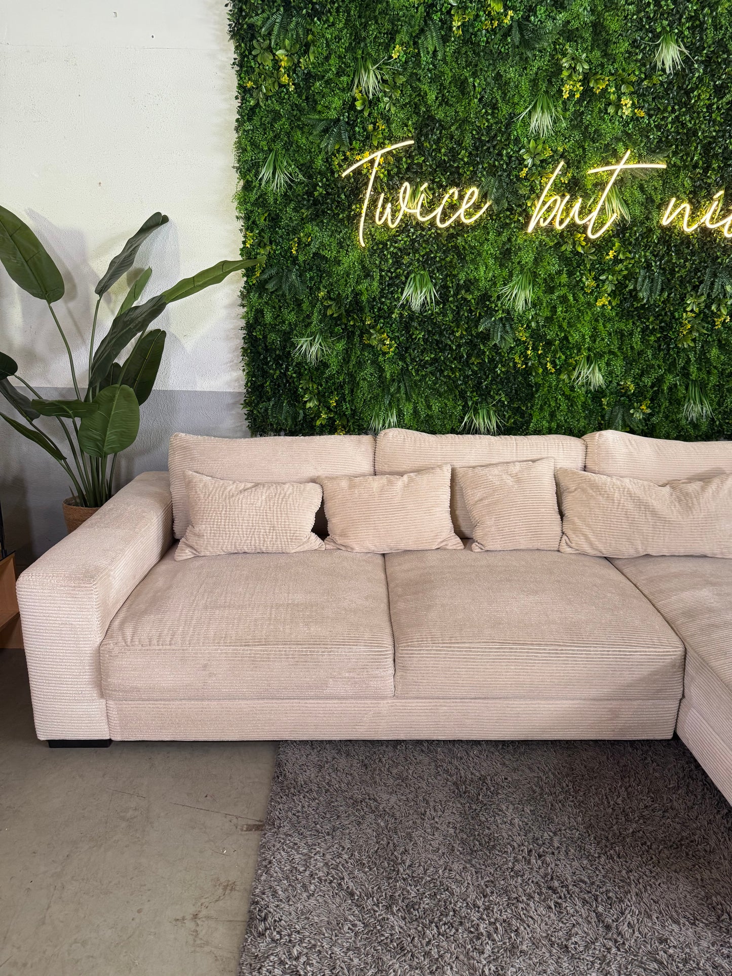XXL Cord Ecksofa