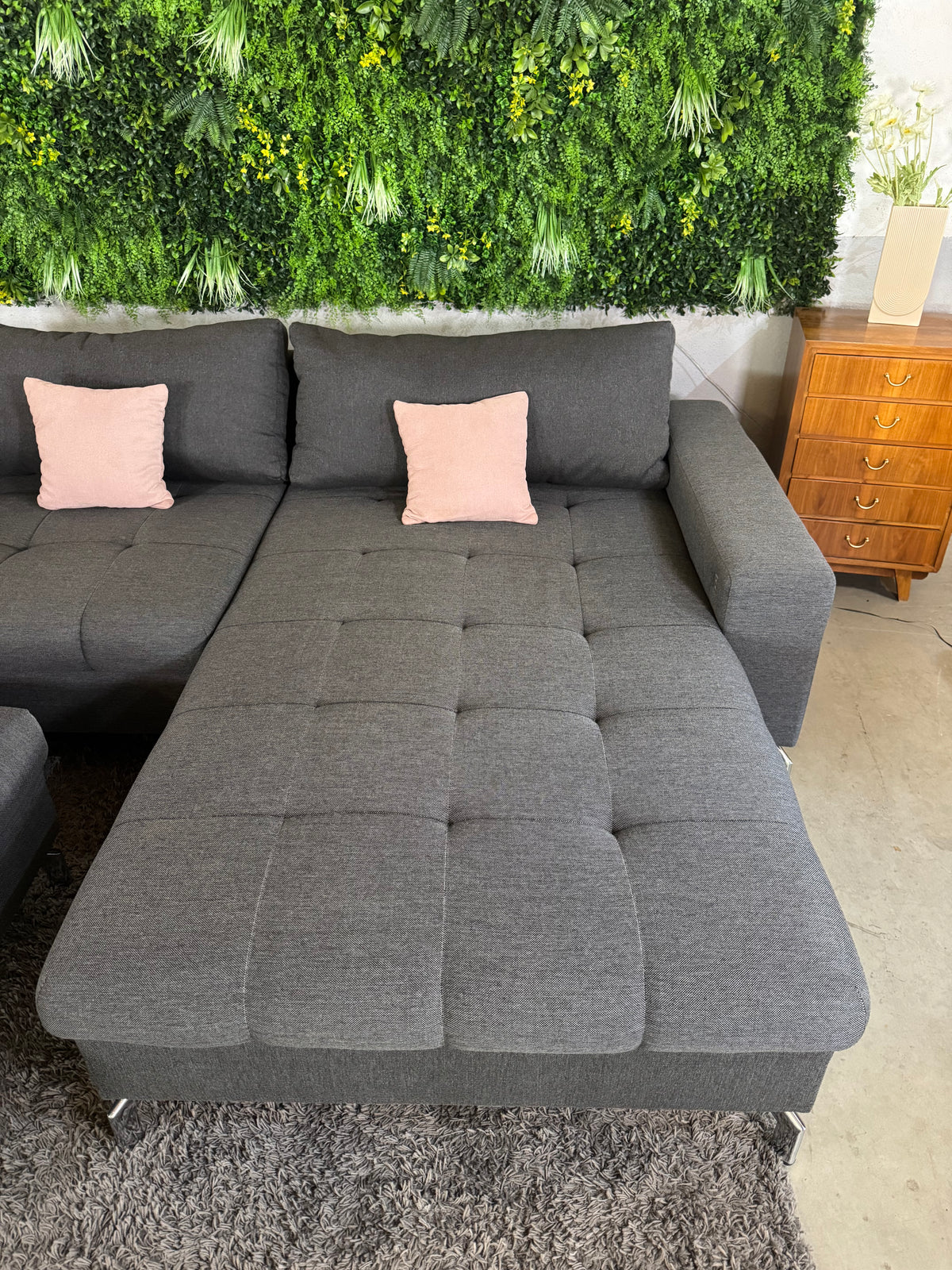 Ecksofa mit USB-Funktion