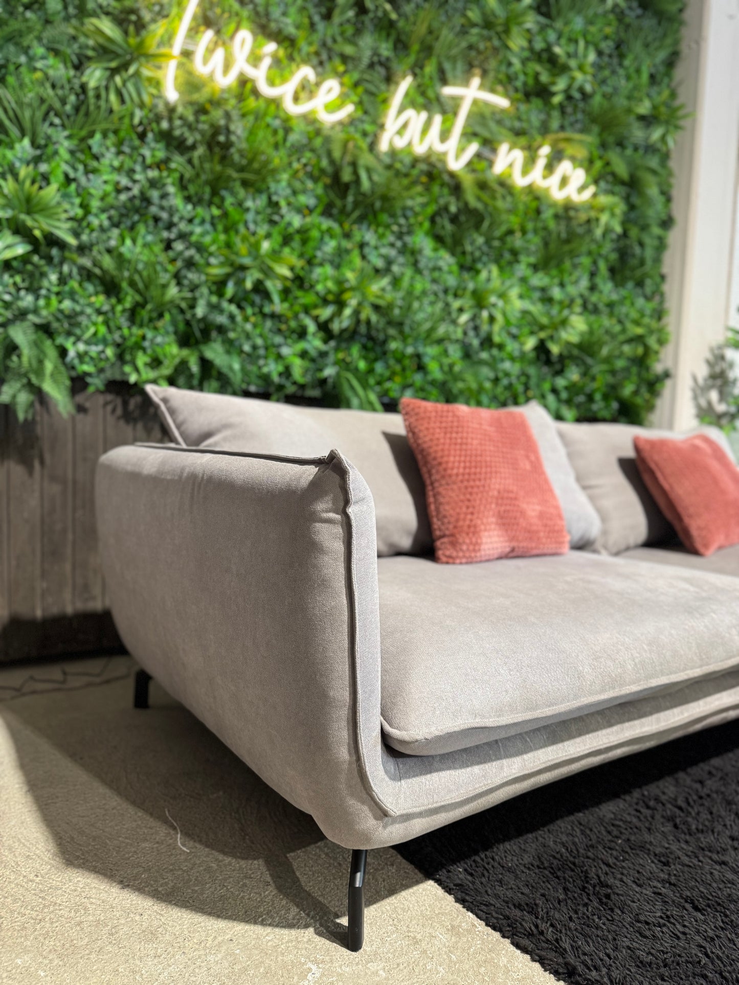 hellgraues Ecksofa