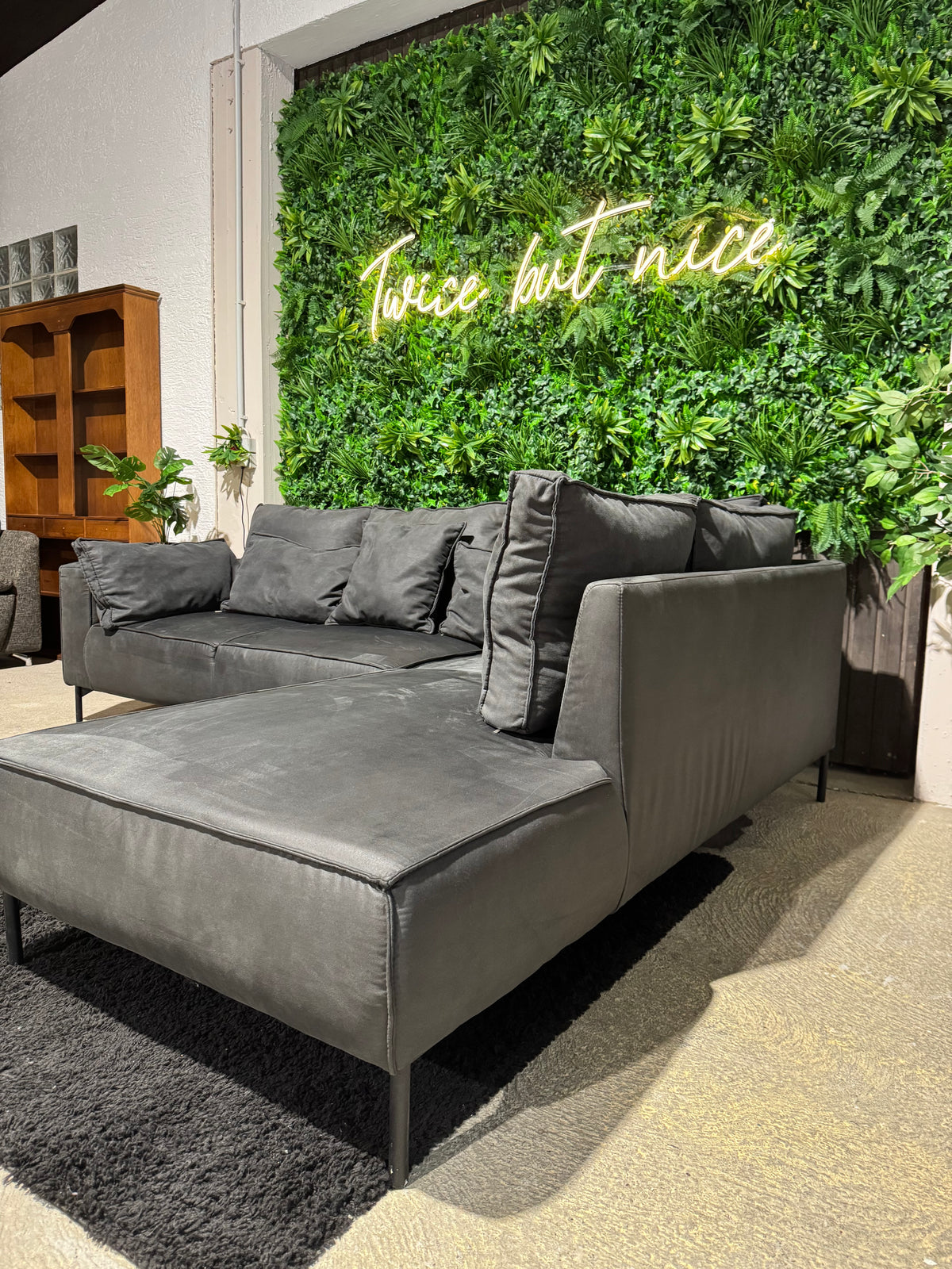 Ecksofa mit breiter Liegefläche