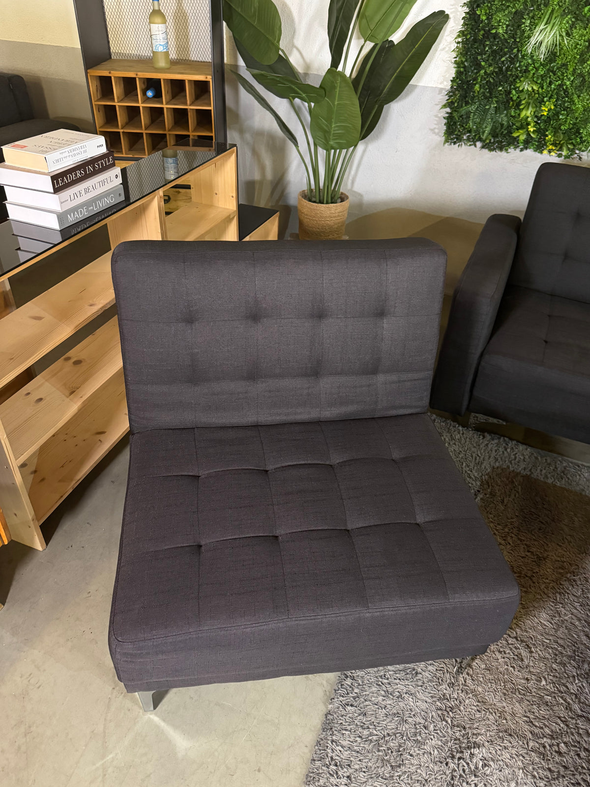 Schlafsofa mit Sitzhocker