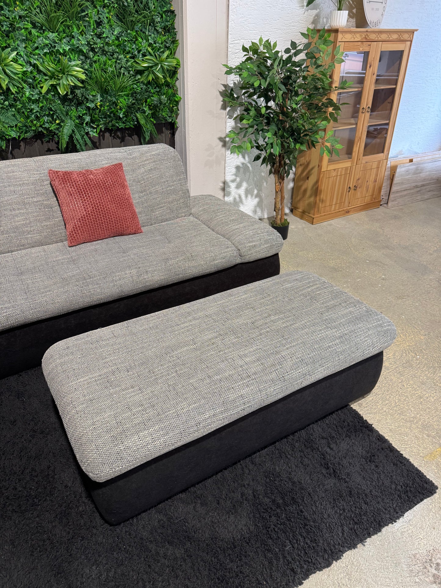 „Domo Collection“ Ecksofa mit Hocker