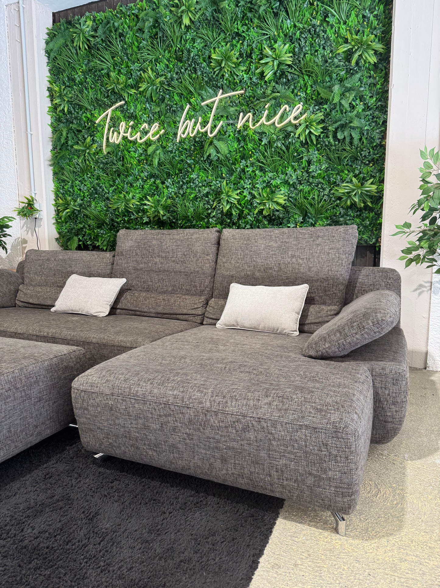 Musterring Ecksofa mit Hocker
