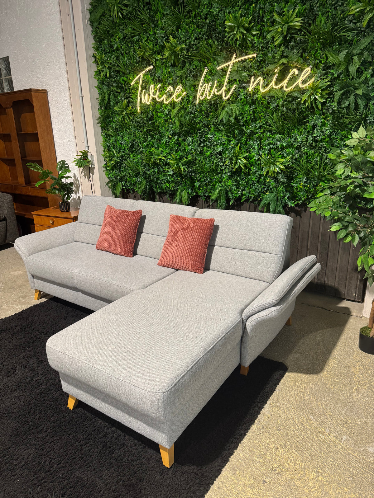 hellgraues Ecksofa