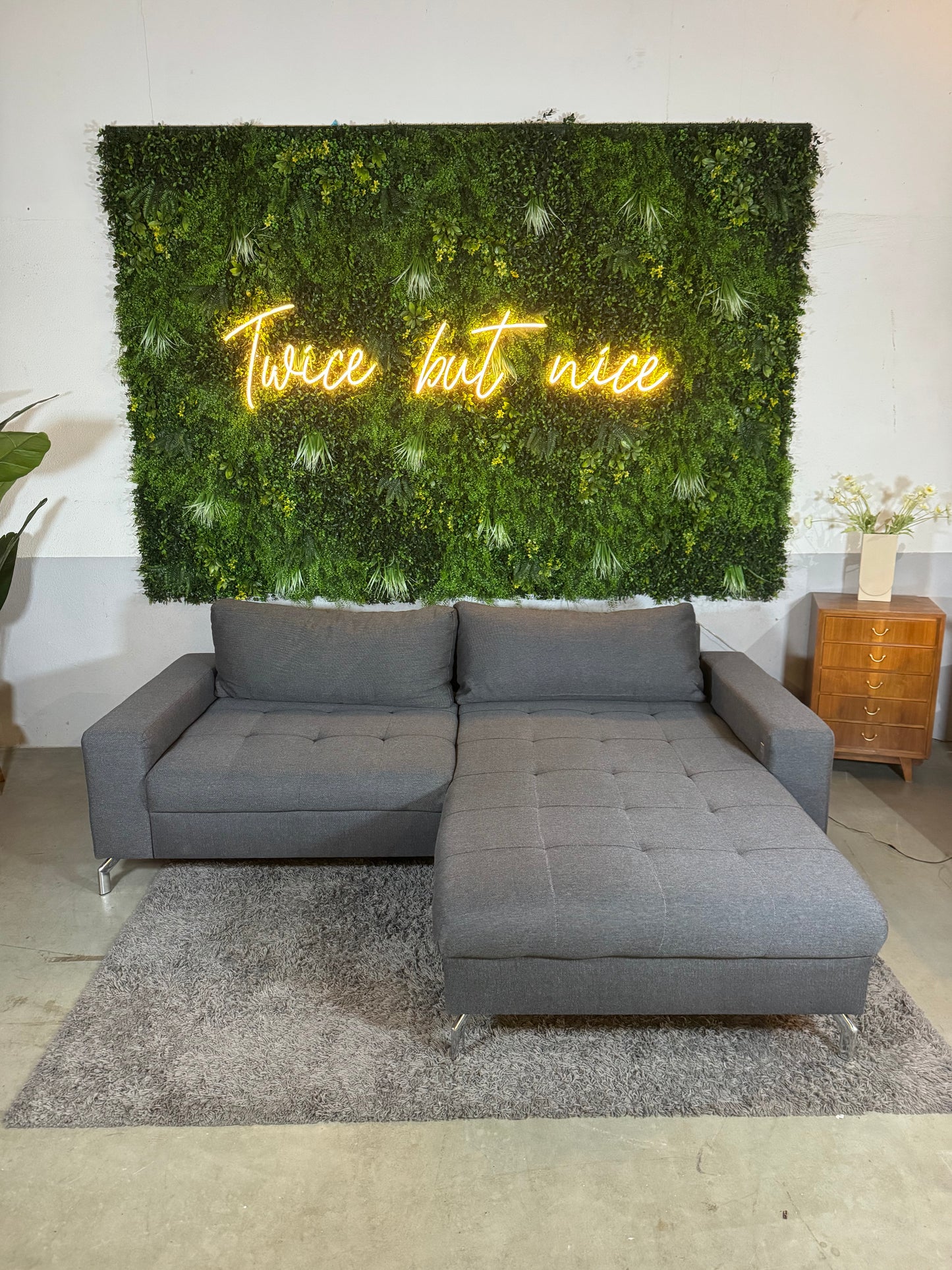 USB Ecksofa mit Schlaffunktion