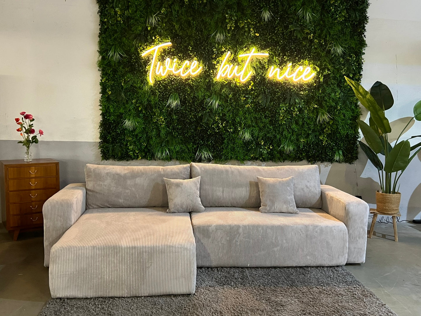 NEU Cord Ecksofa mit Schlaffunktion