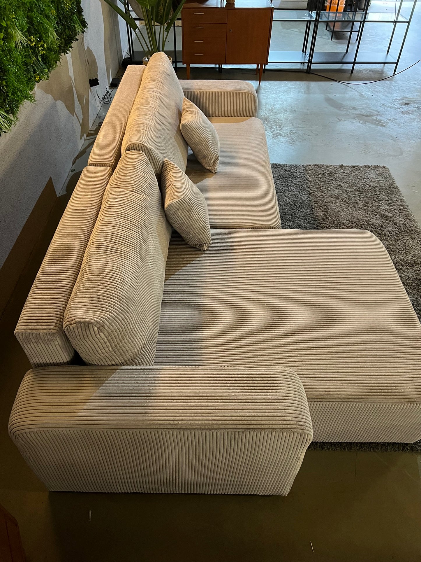 NEU Cord Ecksofa mit Schlaffunktion