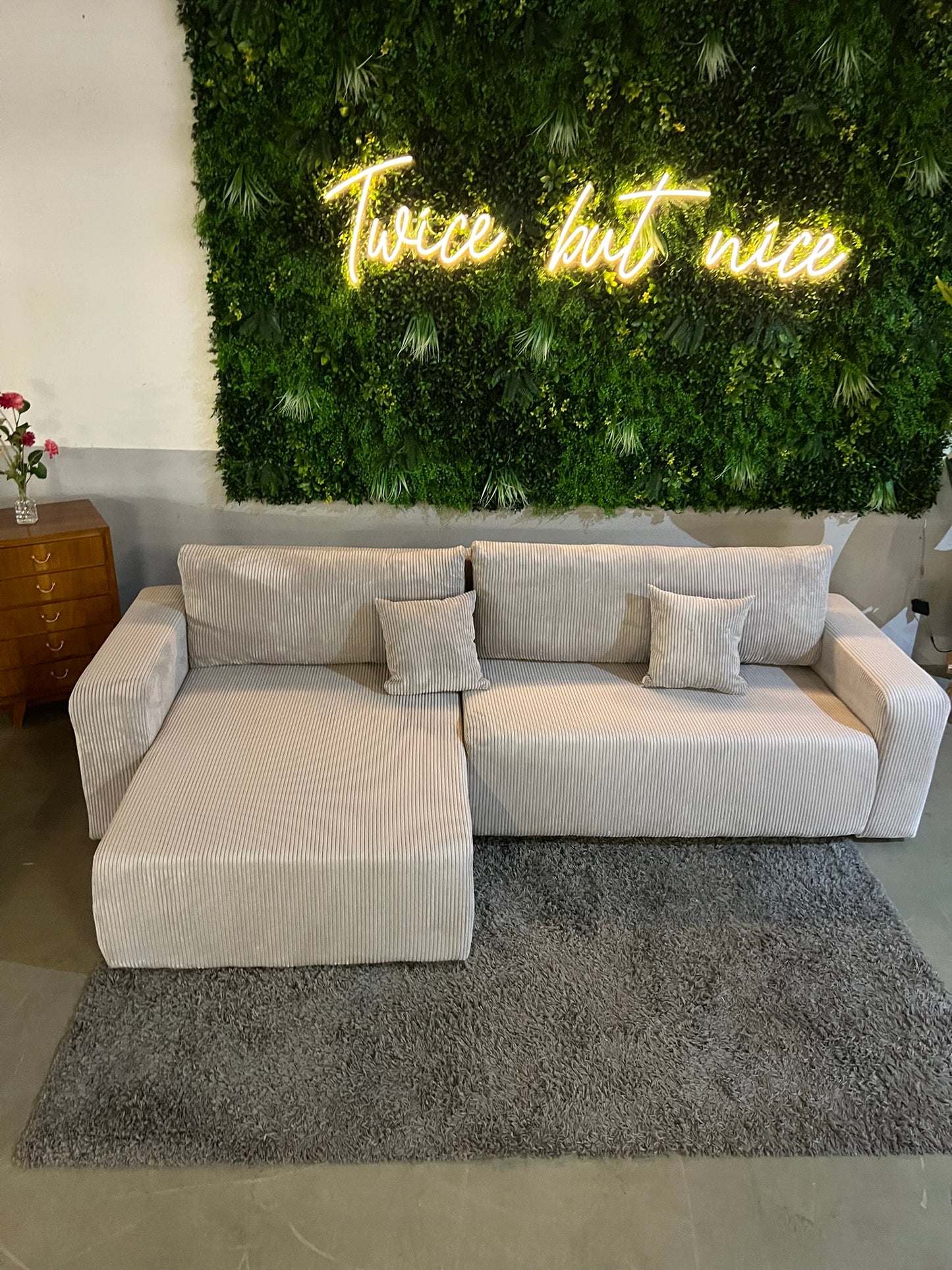 NEU Cord Ecksofa mit Schlaffunktion